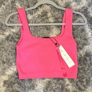 Teen/Women's Zara Watermelon Pink Cropped Tank Top - Size M-L